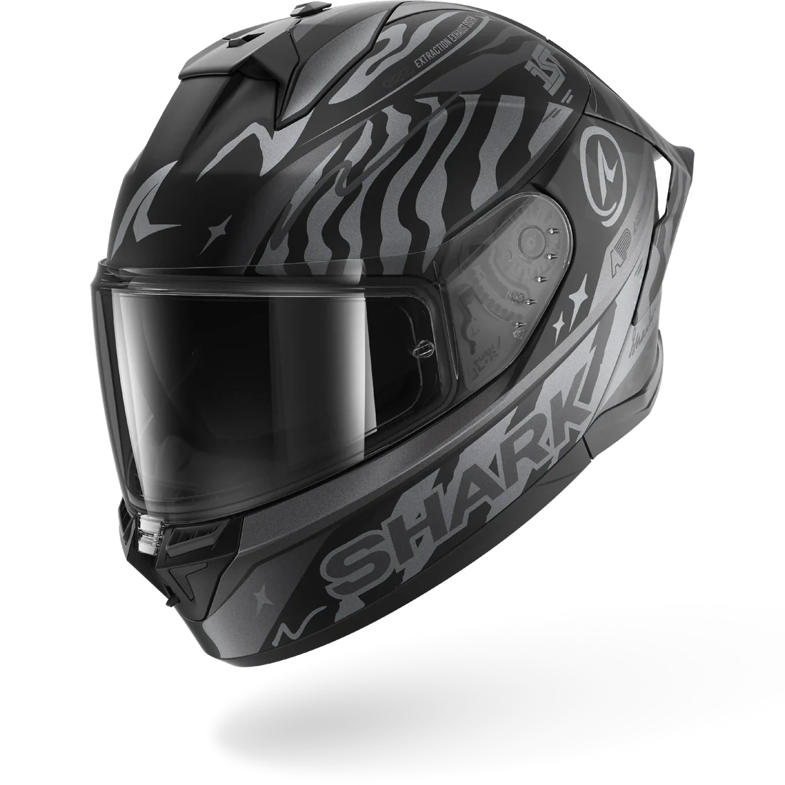 CASCO INTEGRALE SHARK SKWAL CUP SPEED-FANCY Mat - KAS nero antracite argento opaco