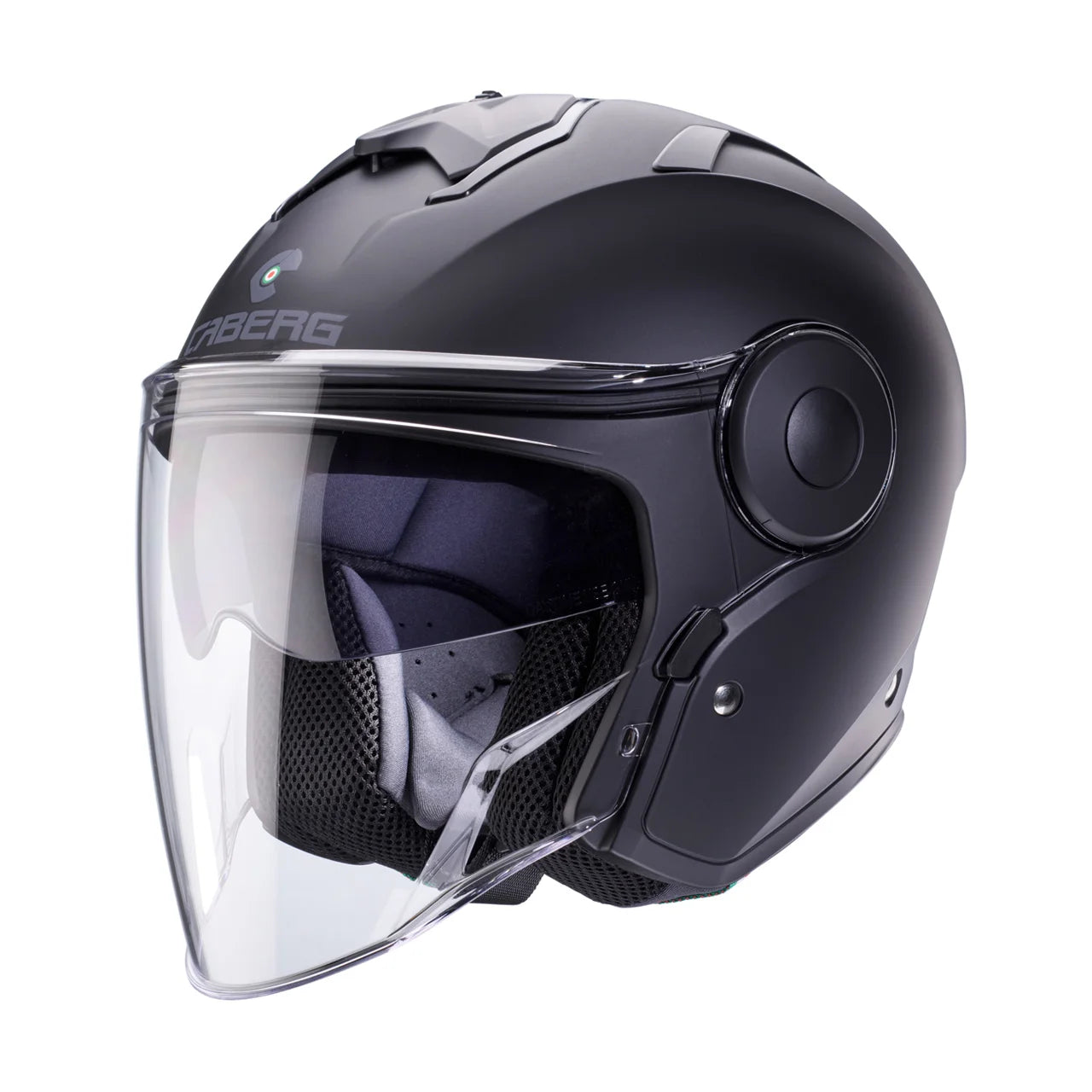 CASCO JET CABERG SOHO - nero opaco