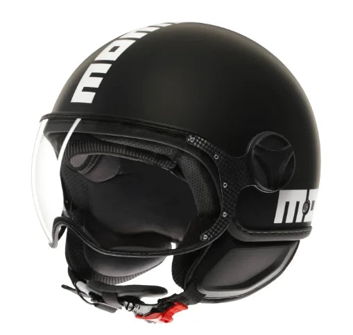CASCO JET MOMODESIGN FGTR CLASSIC E2206 - nero opaco/bianco