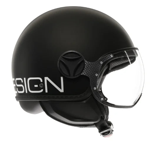 CASCO JET MOMODESIGN FGTR CLASSIC E2206 - nero opaco/bianco
