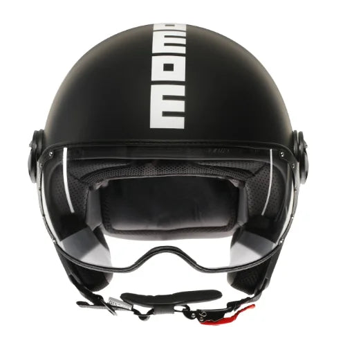 CASCO JET MOMODESIGN FGTR CLASSIC E2206 - nero opaco/bianco