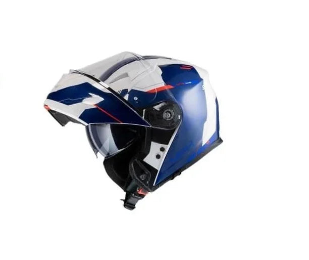 CASCO MODULARE MPH RAPTOR SPACE - bianco/blu/rosso lucido