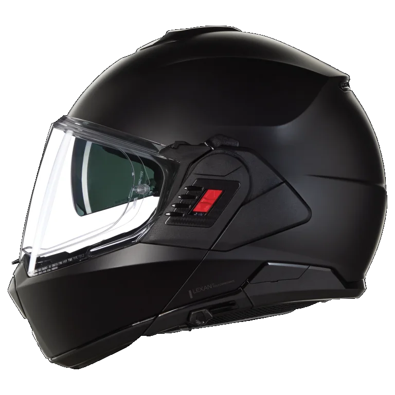 CASCO REVERSIBILE NOLAN N120-1 CLASSICO 302 - nero opaco