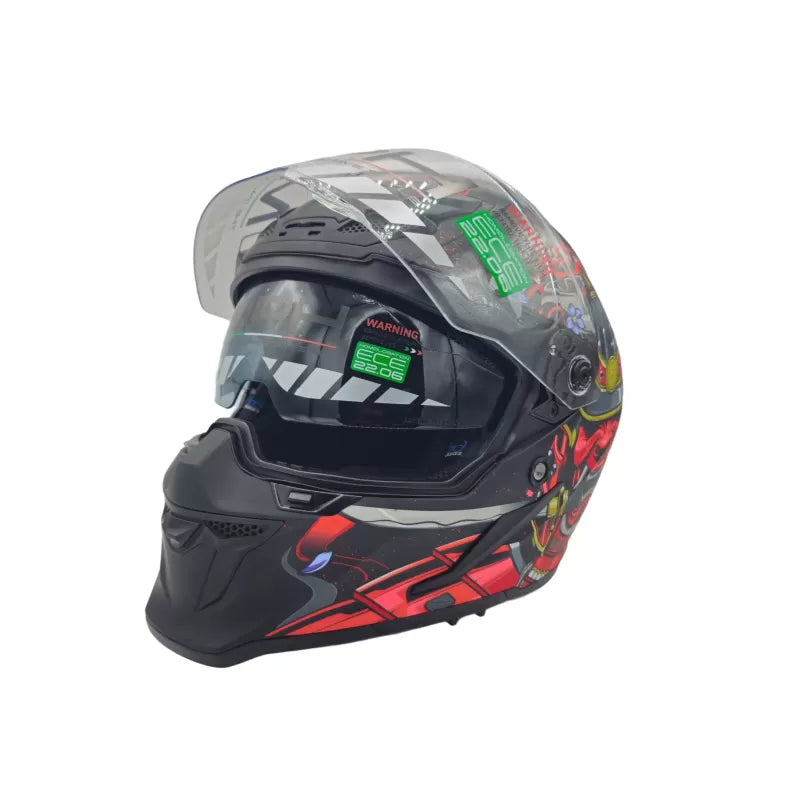 CASCO INTEGRALE MPH BLADE DEMONE - nero rosso opaco