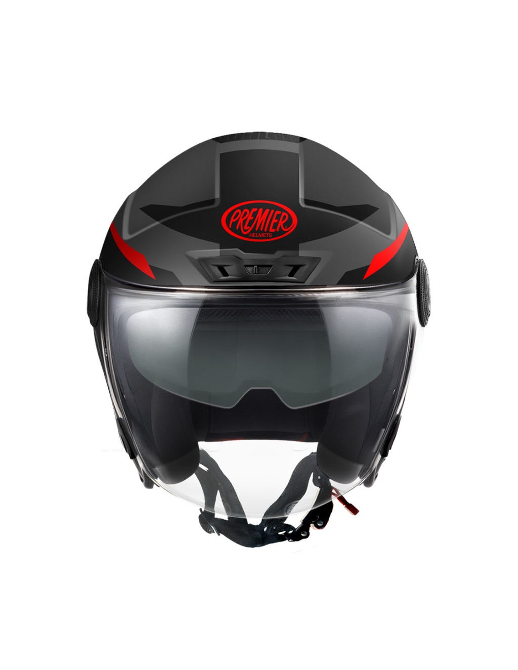 CASCO JET PREMIER CITY FLY EVO - FA 17 BM nero grigio rosso