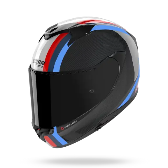 CASCO INTEGRALE NOLAN X-904 ULTRA CARBON GEMINI 351 - carbonio/bianco/blu/rosso/azzurro
