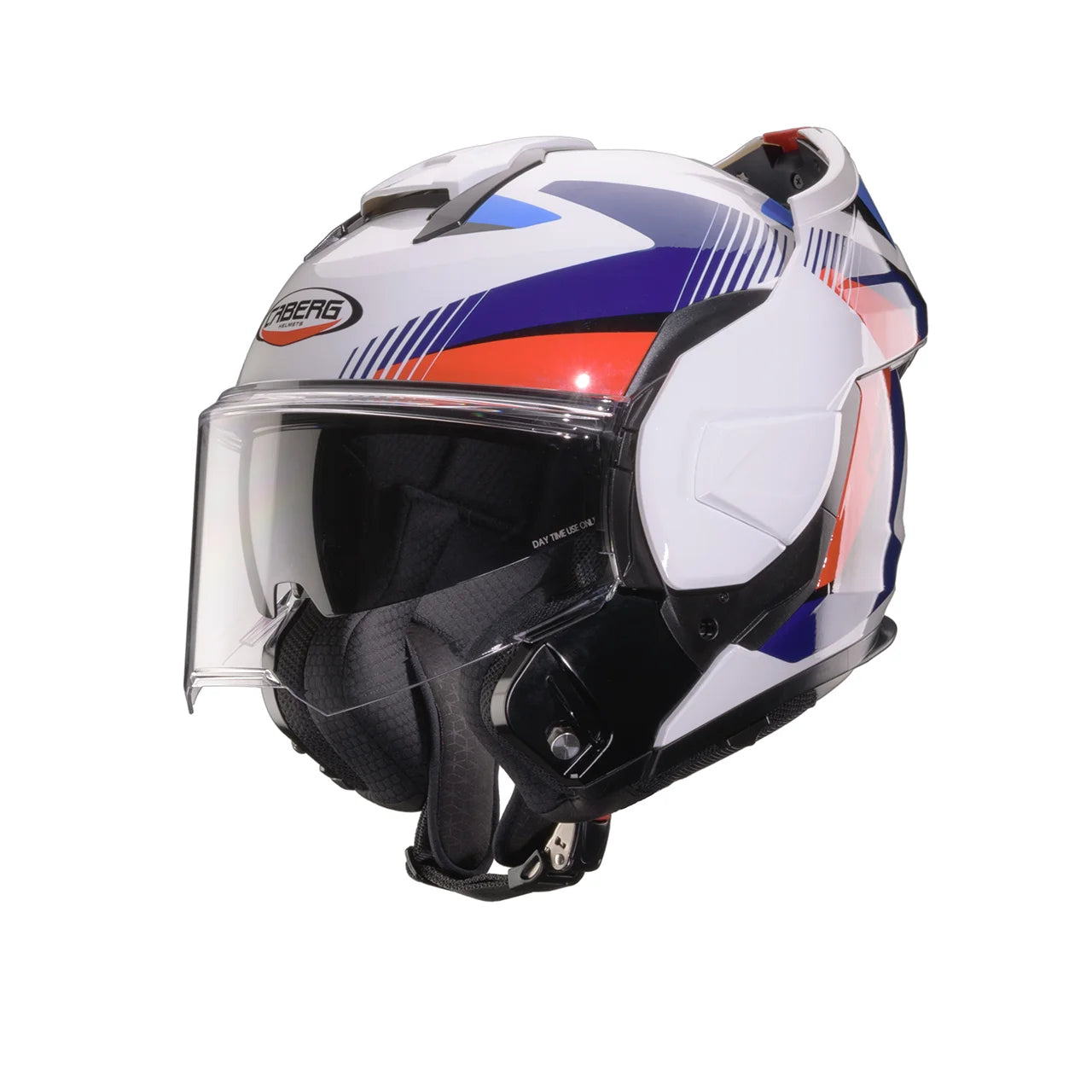 CASCO REVERSIBILE CABERG TRIP LUNAR - bianco/rosso/blu/azzurro lucido