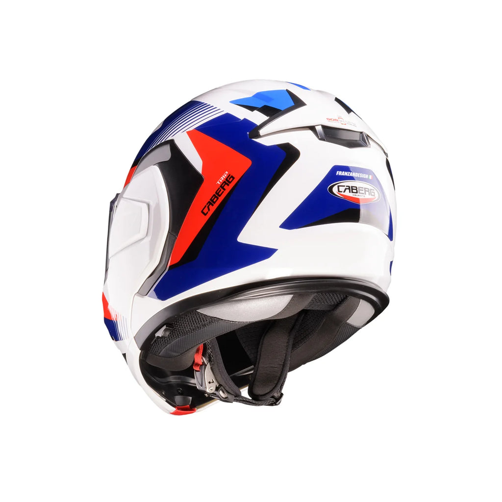 CASCO REVERSIBILE CABERG TRIP LUNAR - bianco/rosso/blu/azzurro lucido