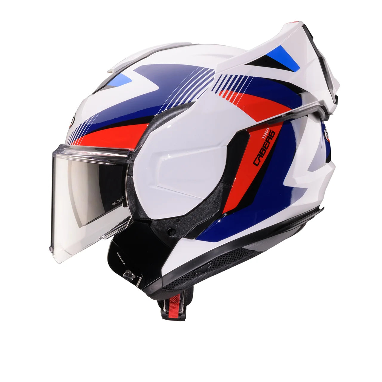 CASCO REVERSIBILE CABERG TRIP LUNAR - bianco/rosso/blu/azzurro lucido