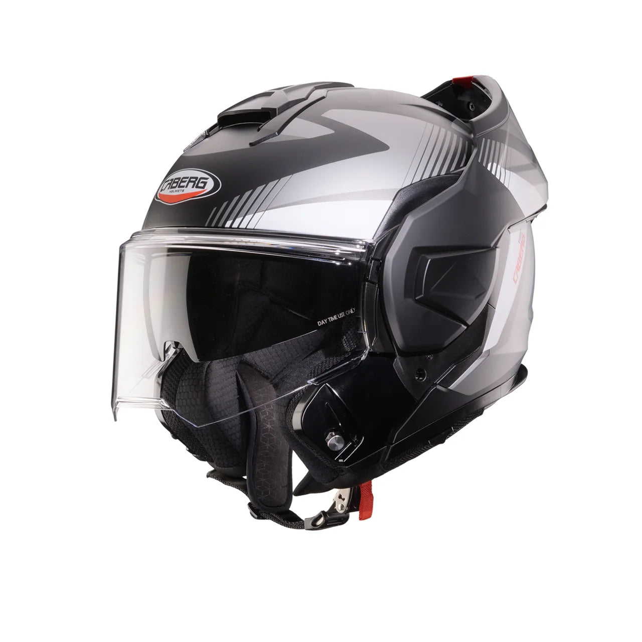 CASCO REVERSIBILE CABERG TRIP LUNAR - nero opaco/grigio/bianco