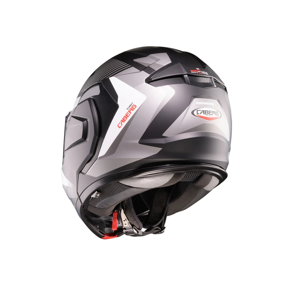 CASCO REVERSIBILE CABERG TRIP LUNAR - nero opaco/grigio/bianco