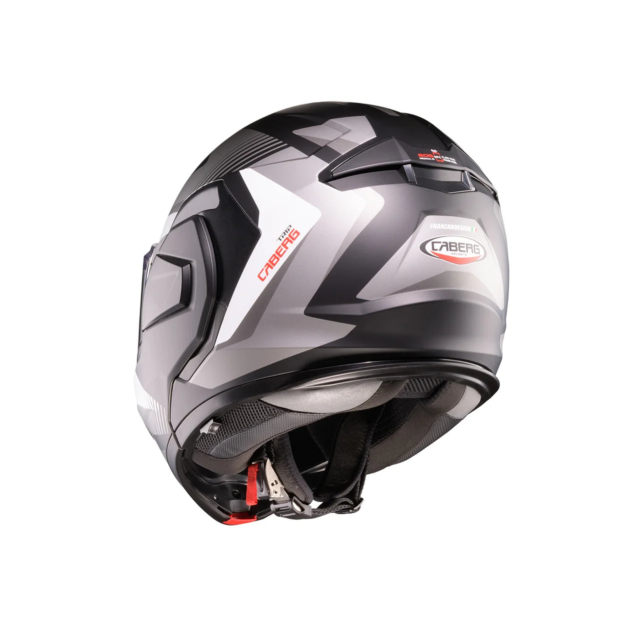 CASCO REVERSIBILE CABERG TRIP LUNAR - nero opaco/grigio/bianco