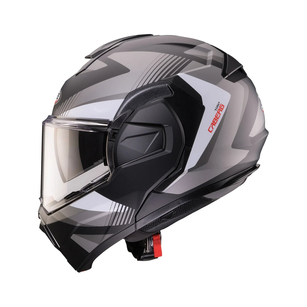 CASCO REVERSIBILE CABERG TRIP LUNAR - nero opaco/grigio/bianco