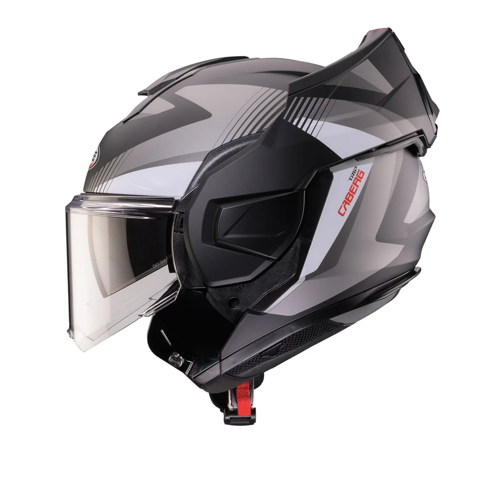 CASCO REVERSIBILE CABERG TRIP LUNAR - nero opaco/grigio/bianco