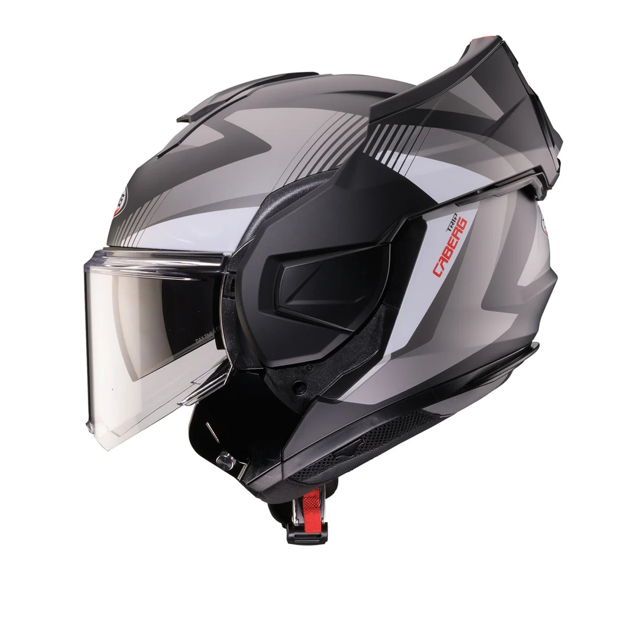 CASCO REVERSIBILE CABERG TRIP LUNAR - nero opaco/grigio/bianco
