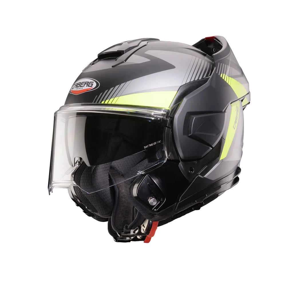 CASCO REVERSIBILE CABERG TRIP LUNAR - nero opaco/grigio/giallo fluo