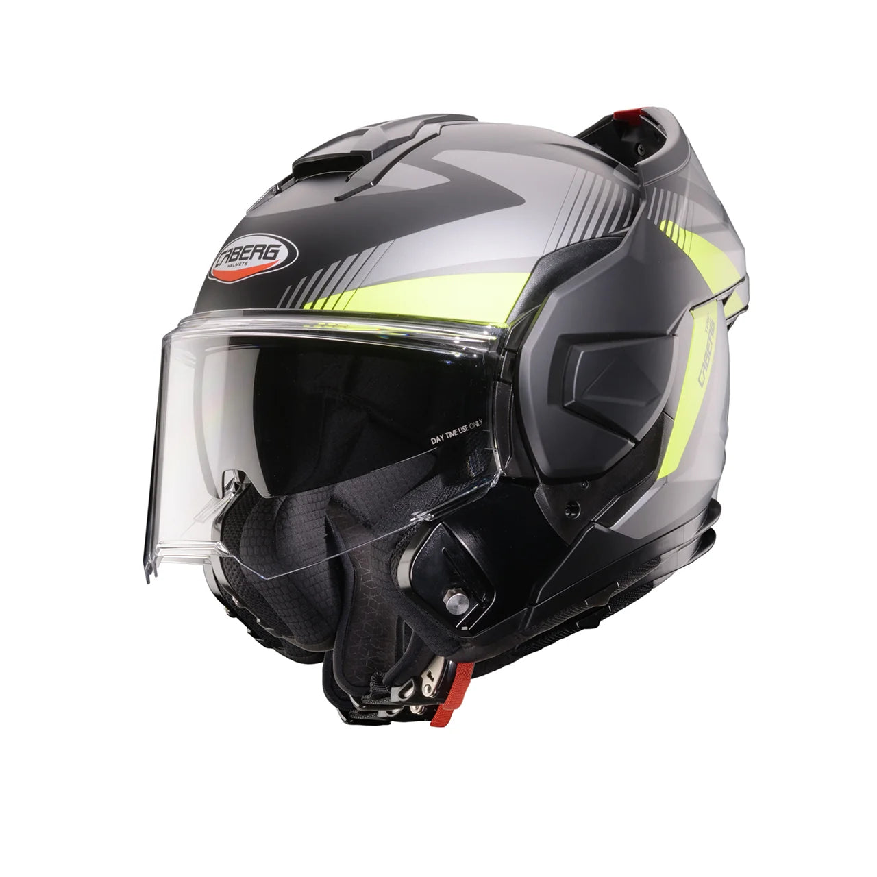 CASCO REVERSIBILE CABERG TRIP LUNAR - nero opaco/grigio/giallo fluo