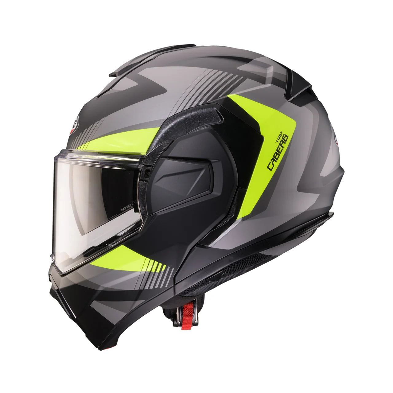 CASCO REVERSIBILE CABERG TRIP LUNAR - nero opaco/grigio/giallo fluo