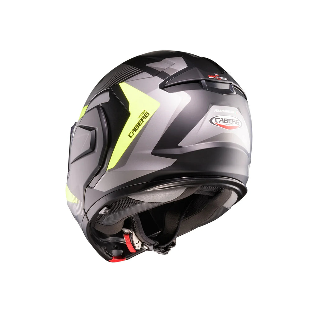 CASCO REVERSIBILE CABERG TRIP LUNAR - nero opaco/grigio/giallo fluo
