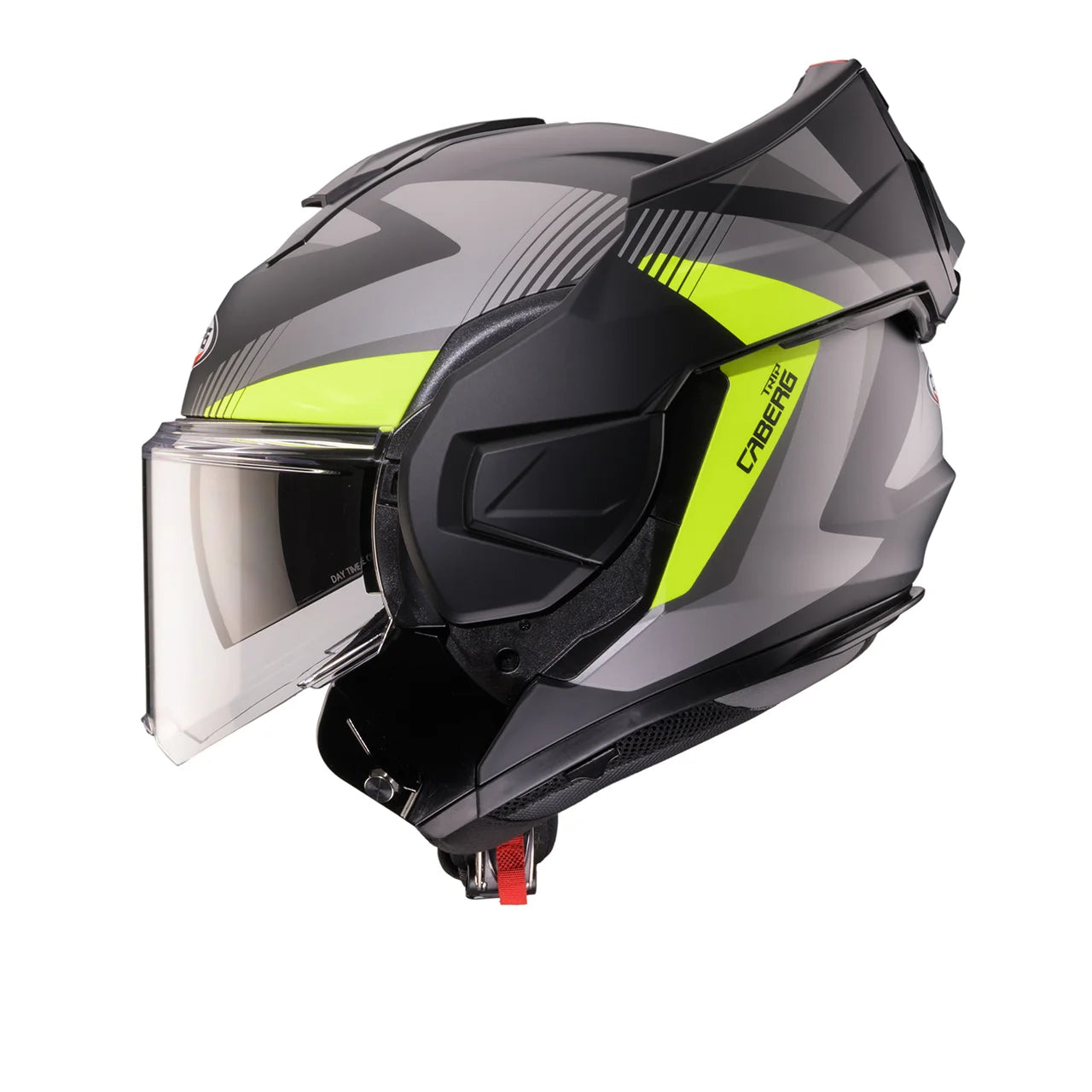 CASCO REVERSIBILE CABERG TRIP LUNAR - nero opaco/grigio/giallo fluo