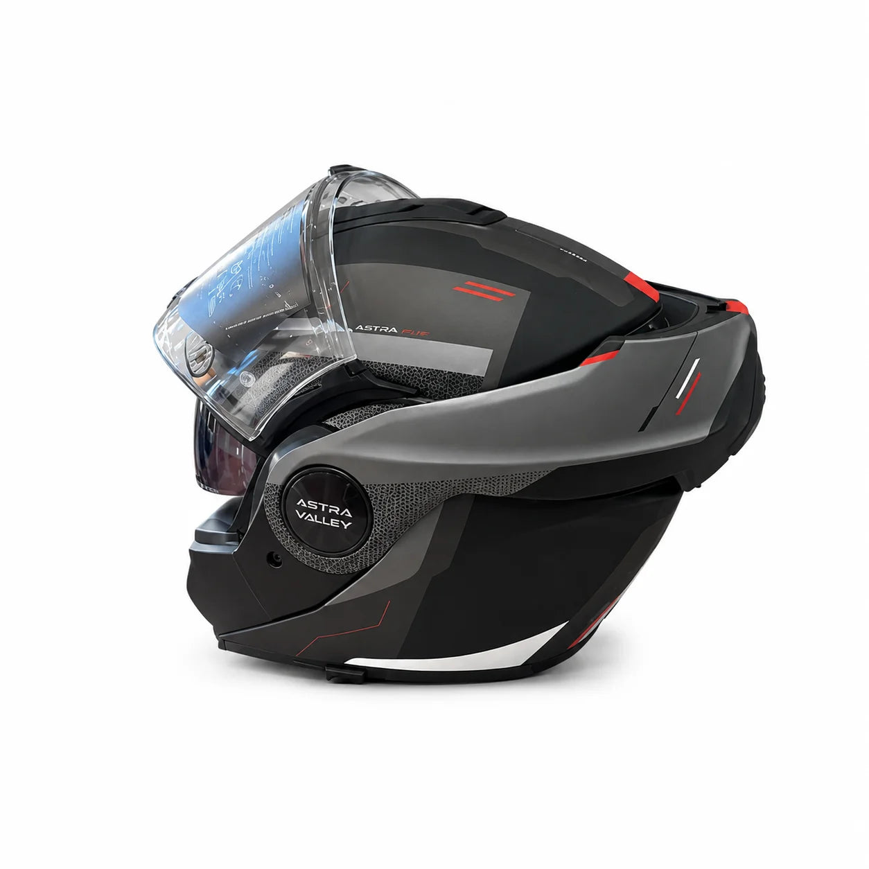 CASCO REVERSIBILE MPH ARTRA SPACE - nero/titanio/rosso lucido