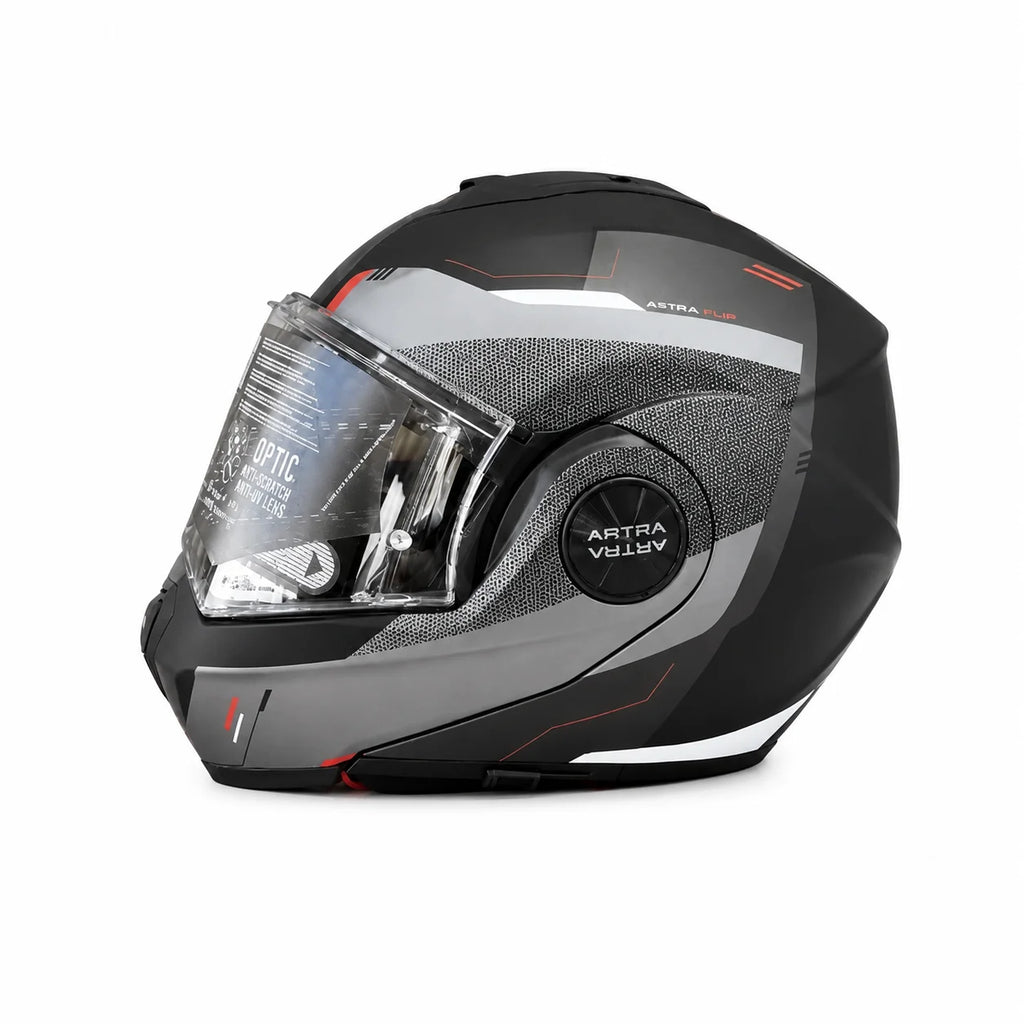 CASCO REVERSIBILE MPH ARTRA SPACE - nero/titanio/rosso lucido