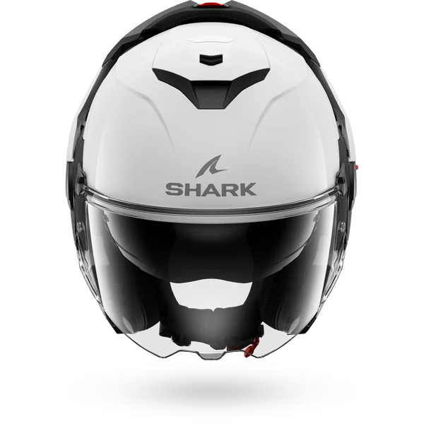 CASCO REVERSIBILE SHARK OXO BLANK W05 - bianco perla lucido