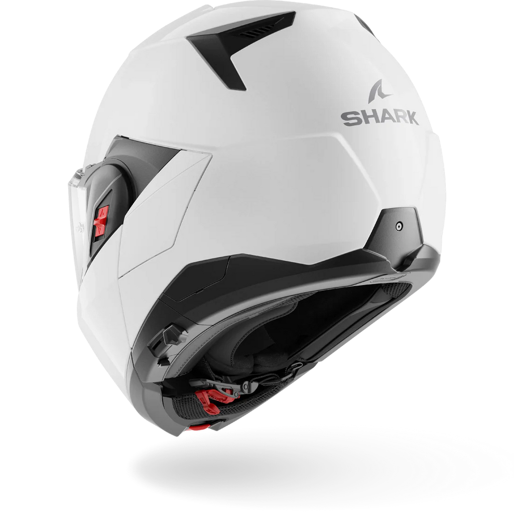 CASCO REVERSIBILE SHARK OXO BLANK W05 - bianco perla lucido