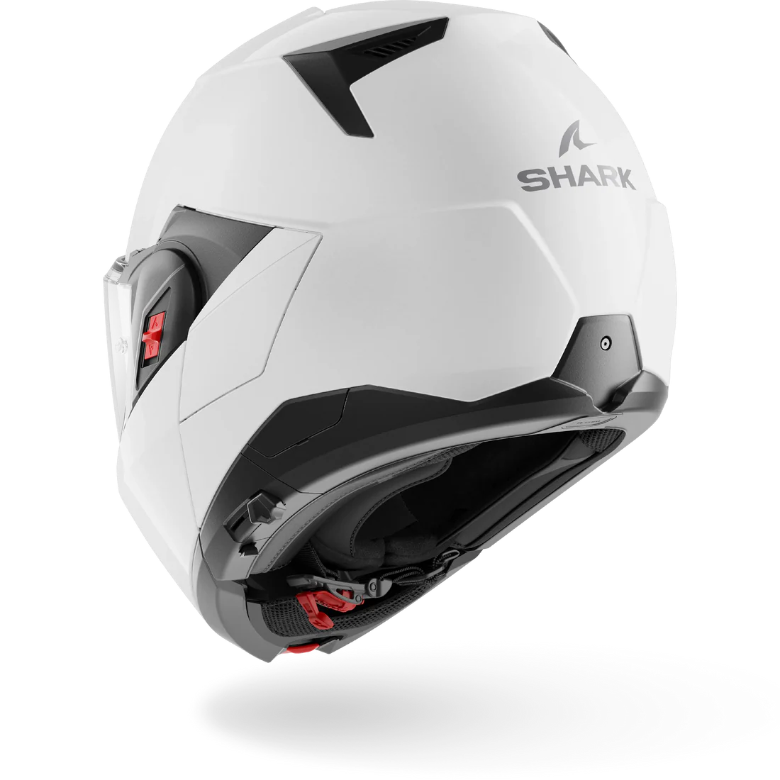 CASCO REVERSIBILE SHARK OXO BLANK W05 - bianco perla lucido