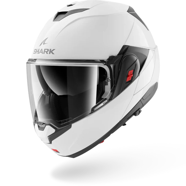 CASCO REVERSIBILE SHARK OXO BLANK W05 - bianco perla lucido