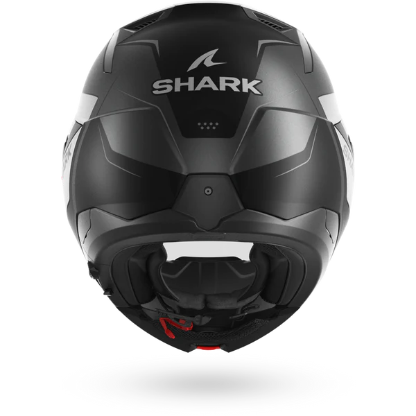 CASCO REVERSIBILE SHARK OXO MEKARIUM Mat AUK - antracite/cromo/nero opaco