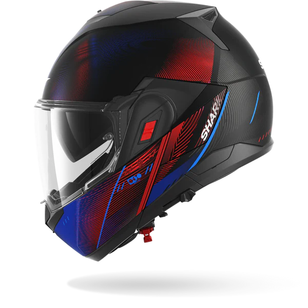 CASCO REVERSIBILE SHARK OXO SPEED-TECH Mat - KBR nero opaco/blu/rosso