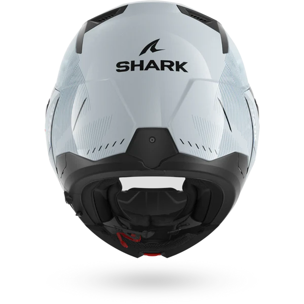 CASCO REVERSIBILE SHARK OXO SPEED-TECH SWK - argento/bianco/nero lucido