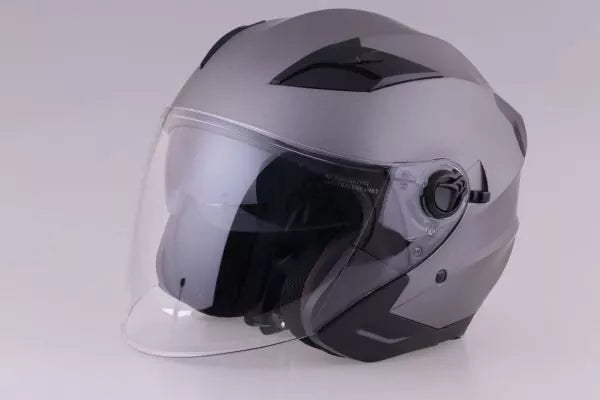 CASCO JET JFM 221 VISIERA LUNGA - antracite opaco