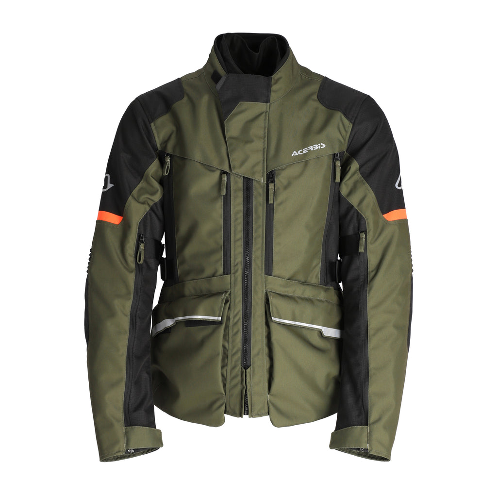 GIACCA UOMO 4 STAGIONI ACERBIS CE X-ROVER - verde/arancio