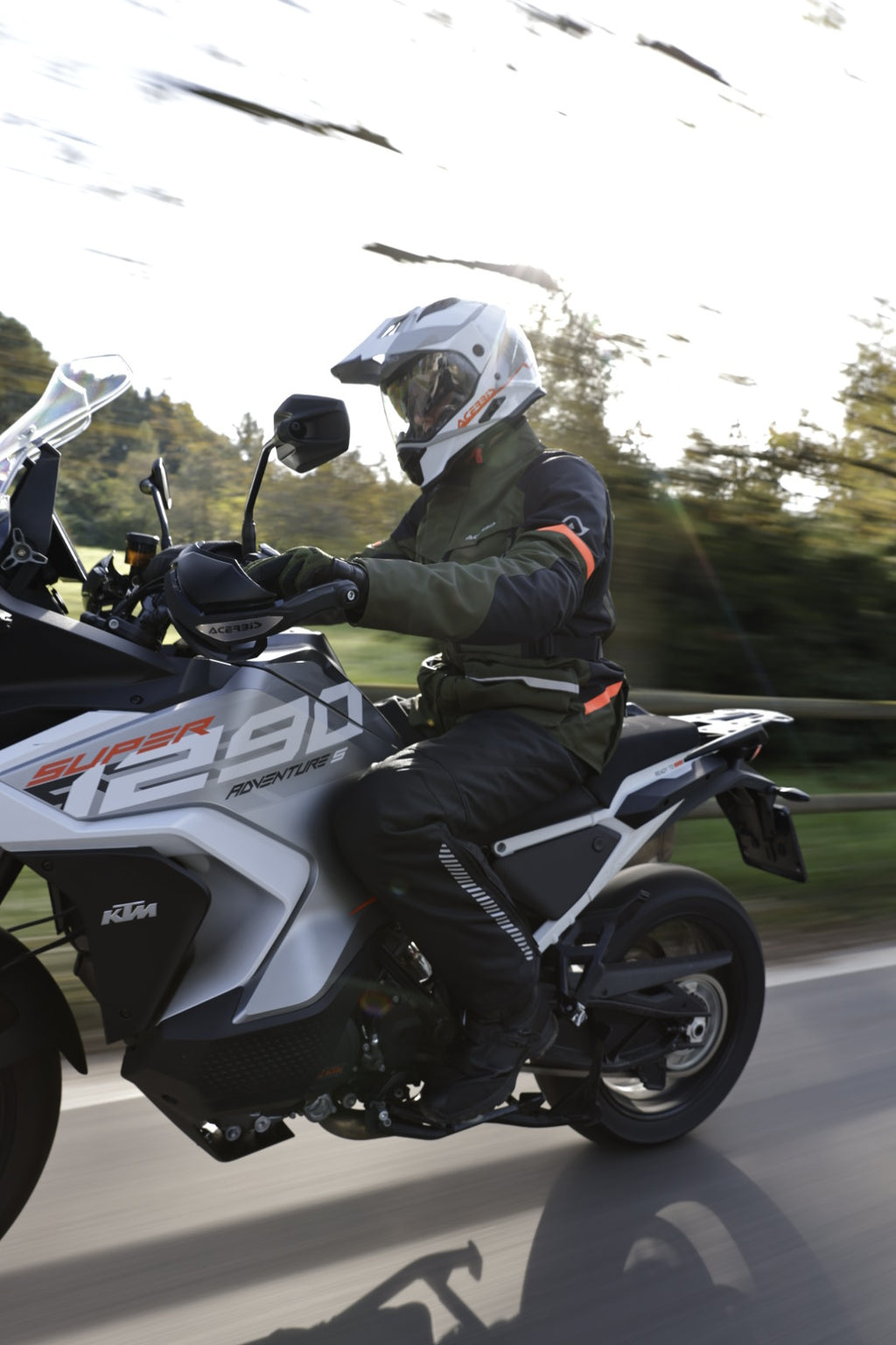 GIACCA UOMO 4 STAGIONI ACERBIS CE X-ROVER - verde/arancio