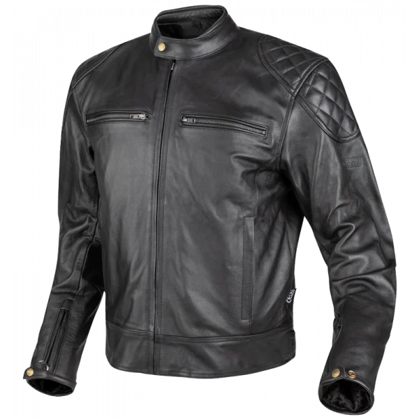 GIACCA PELLE UOMO MOORE RACE 2 - nero