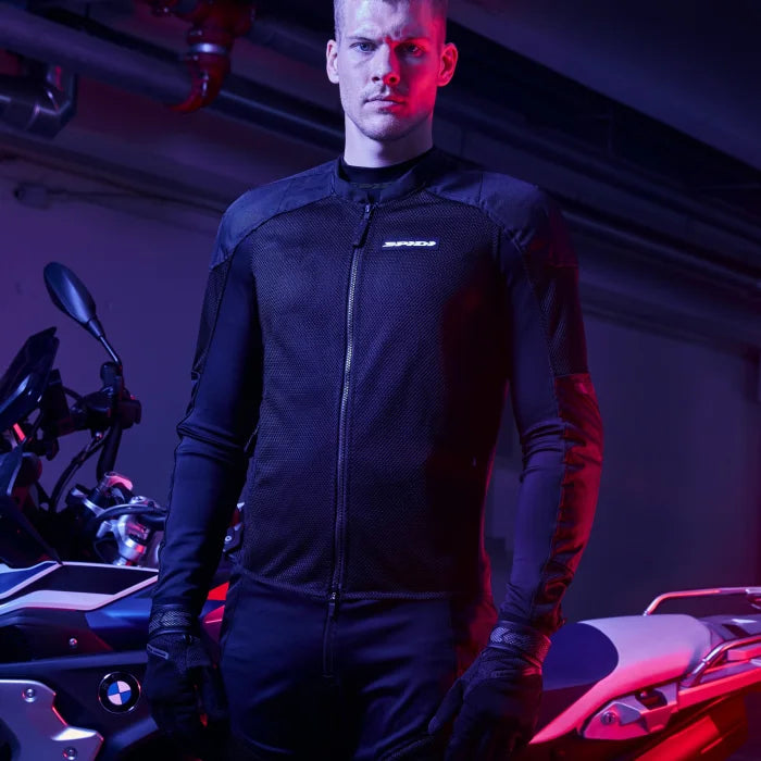 GIACCA UOMO ESTIVA SPIDI SUPER NET - nero