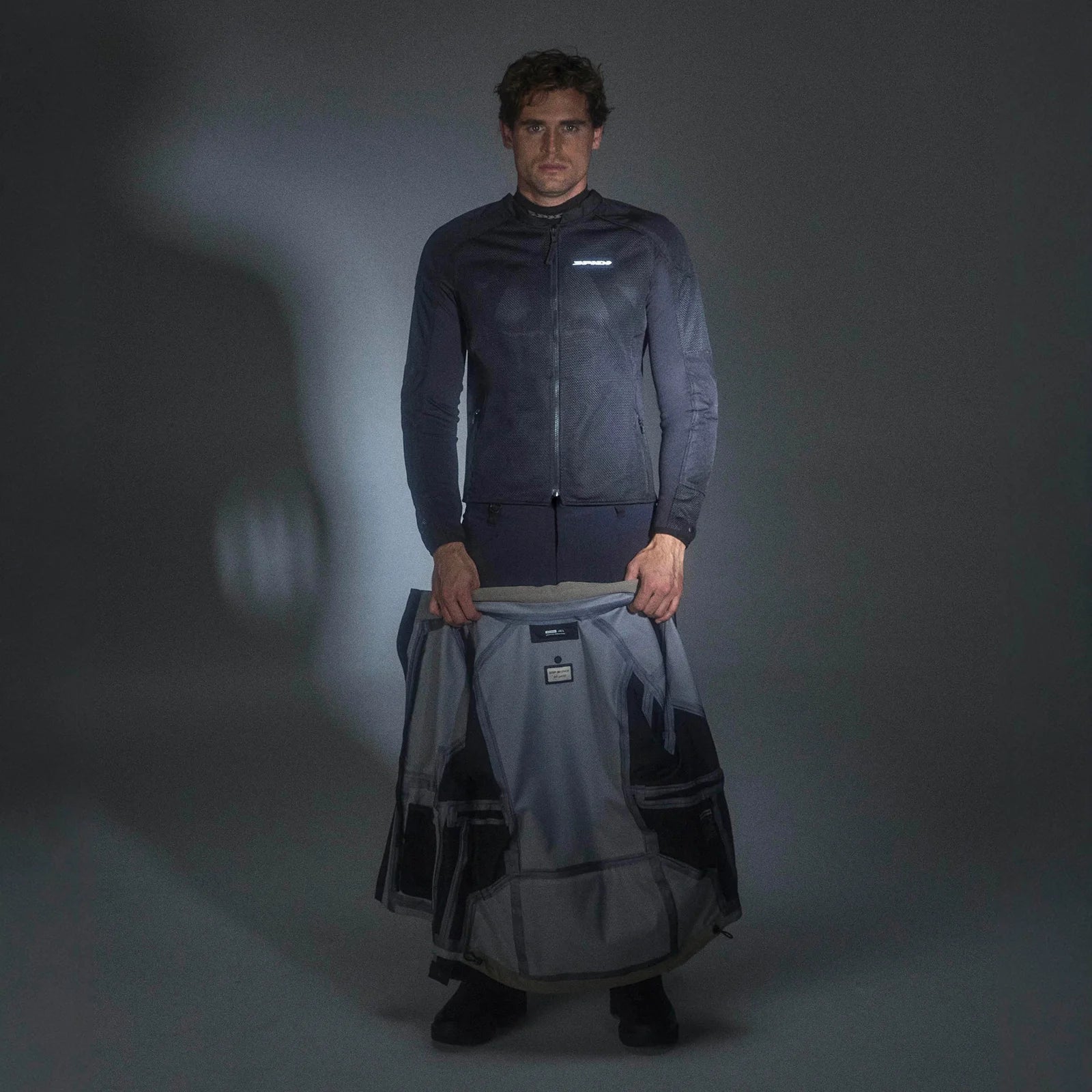 GIACCA UOMO ESTIVA SPIDI SUPER NET - grigio